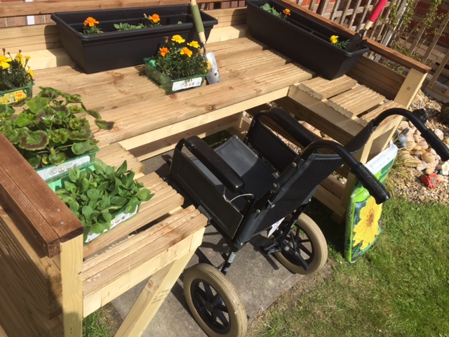 Accessible garden for wheelchair users at Elizabeth Court Care Centre: Key Healthcare is dedicated to caring for elderly residents in safe. We have multiple dementia care homes including our care home middlesbrough, our care home St. Helen and care home saltburn. We excel in monitoring and improving care levels.